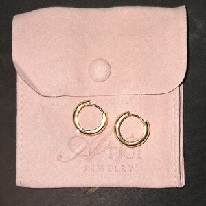 Gold Plated Huggies Earrings